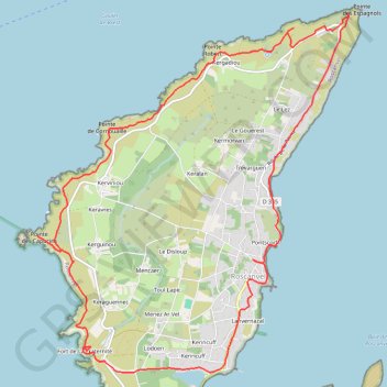 Roscanvel Pte des Espagnols GPS track, route, trail