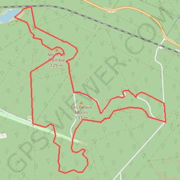 Compiègne - Autour des monts GPS track, route, trail