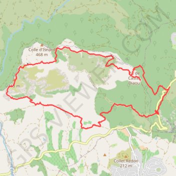 La Colle du Rouet par le Castel Diaou - Le Muy GPS track, route, trail