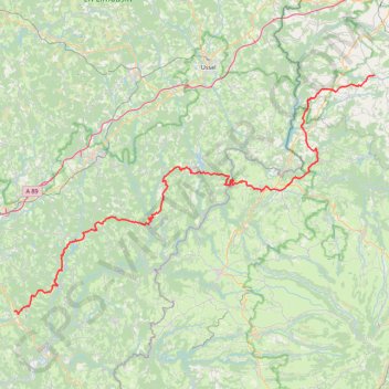 FDm Tour Forgès GPS track, route, trail