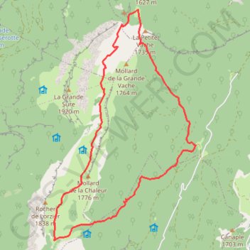 Charmette - La Sure - Charmette GPS track, route, trail