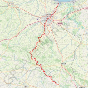 GR36 De Ouistreham (Calvados) à Putanges-Pont-Ecrepin (Orne) GPS track, route, trail