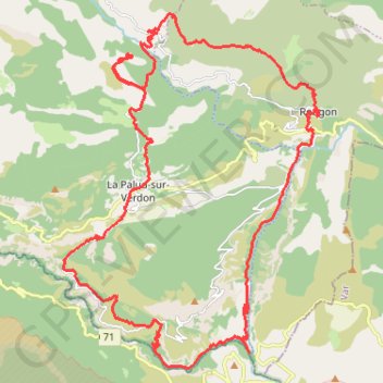 Gorges du Verdon (04) - juin GPS track, route, trail