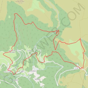 Le cirque de Valcivieres GPS track, route, trail
