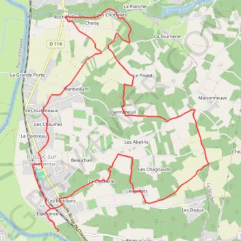 Circuit des 3 moulins - Bussac-sur-Charente GPS track, route, trail