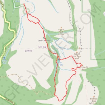 The Pinnacle GPS track, route, trail