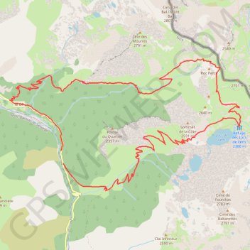 Lacs de Vens par Tortisse GPS track, route, trail