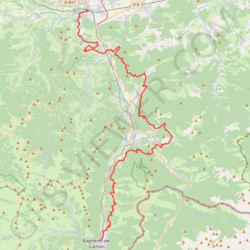 GR 86 : Bagnères-de-Luchon - Montréjeau GPS track, route, trail