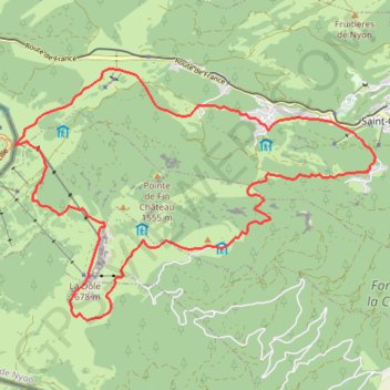 Tour de la Dôle GPS track, route, trail