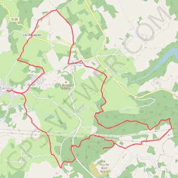 Un air de montagne - Sarroux GPS track, route, trail