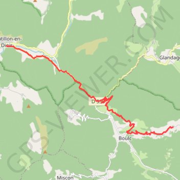 Grande Traversée des PréAlpes : Châtillon-en-Diois - Les Tatins GPS track, route, trail