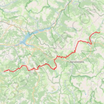GR6 De Bayons (Alpes-de-Haute-Provence) à Fouillouse (Hautes-Alpes) GPS track, route, trail