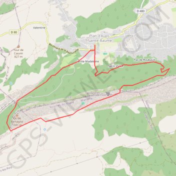 Sainte-Baume - Bertagne GPS track, route, trail