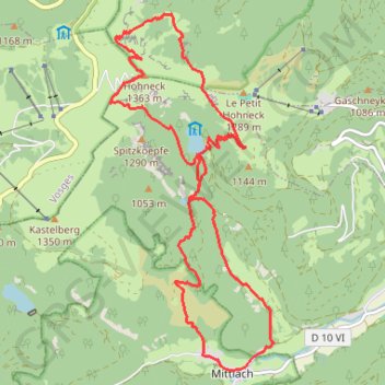 Rando Mittlach - Honneck GPS track, route, trail