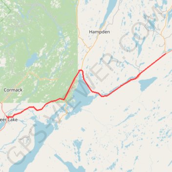 Deer Lake - Sheppardville GPS track, route, trail