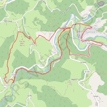 Circuit de la Sainte-Bonnette - Pays de Tulle GPS track, route, trail