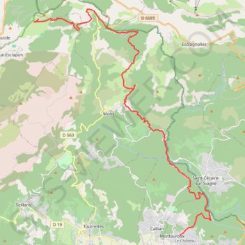 Lachens - Montauroux GPS track, route, trail