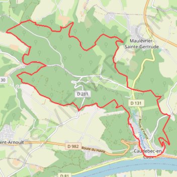 Caudebec en Caux GPS track, route, trail