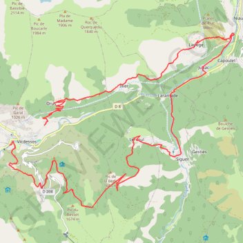 Capoulet et Junac GPS track, route, trail