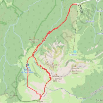 La Sambuy-Chaurionde GPS track, route, trail