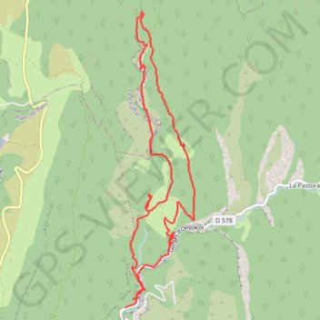 Canyon des gueulards à ombleze GPS track, route, trail