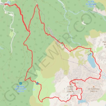 Tour du Grand Colon GPS track, route, trail