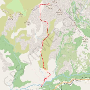 Pointe Migliarello GPS track, route, trail