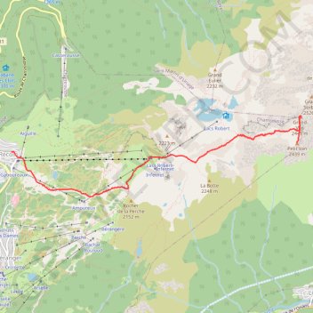 Les Vans GPS track, route, trail