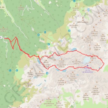 Grand Tour de Freydane, Tour du Grand Pic de Belledonne GPS track, route, trail