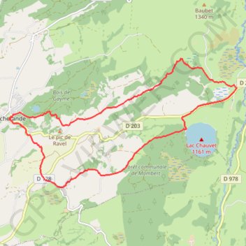 Sancy - Lac Chauvet - Secteur Picherande GPS track, route, trail