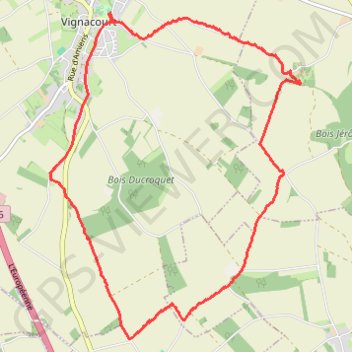 Rando Vignacourt GPS track, route, trail