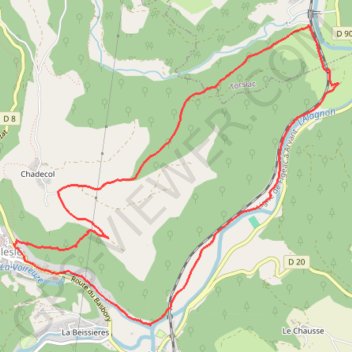 Les Orgues de Chadecol - Blesle GPS track, route, trail