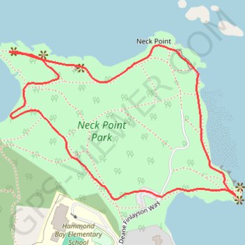 Neck Point Park Loop GPS track, route, trail