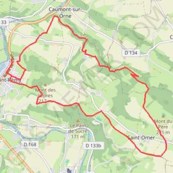 Suisse Normande - Saint-Rémy-sur-Orne GPS track, route, trail
