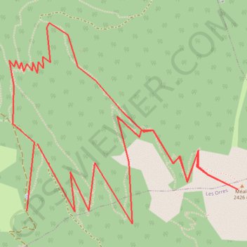 Le Méale GPS track, route, trail