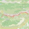 Plan en chois GPS track, route, trail