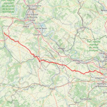 Paris - Le Bec Hellouin GPS track, route, trail