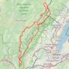 Randonnée itinérante Jura GPS track, route, trail