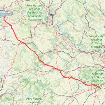 Track-Honfleur 20V4 RETOUR GPS track, route, trail