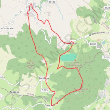 Longes (69) GPS track, route, trail