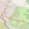 Le Mont Valier de la Cabane d'Aula GPS track, route, trail