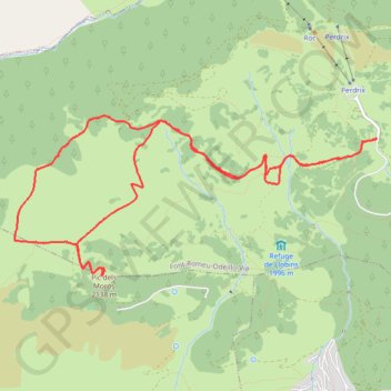 Pic des Mauroux depuis la Mollera dels Clots (Font-Romeu) GPS track, route, trail