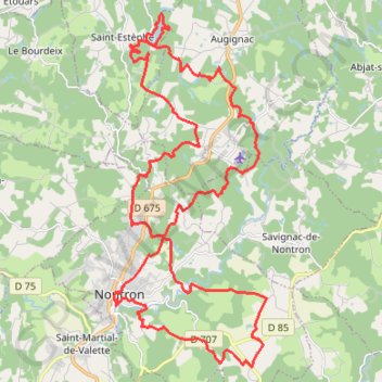 St Estephe 40 kms GPS track, route, trail