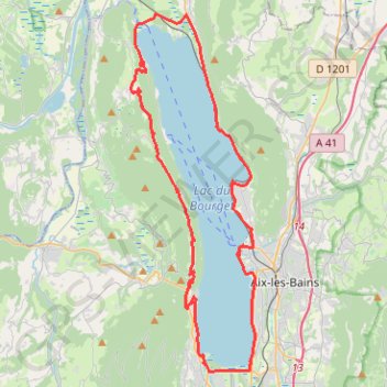 Tour du Lac du Bourget GPS track, route, trail