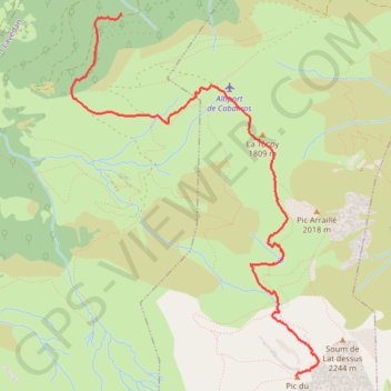 Pic du Cabaliros GPS track, route, trail