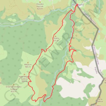 Bassassagar - Urrizate - Irubela GPS track, route, trail