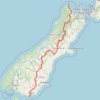 Tour Te Waipounamu GPS track, route, trail