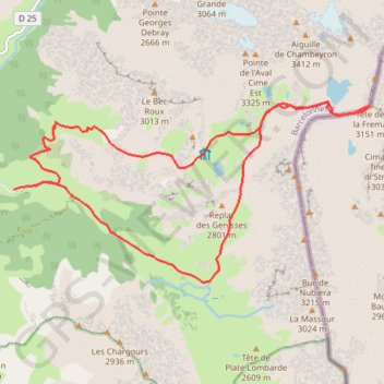 Tête de la Fréma GPS track, route, trail