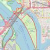 Tidal Basin, Jefferson Memorial, Hains Point and East Potomac Park Loop GPS track, route, trail