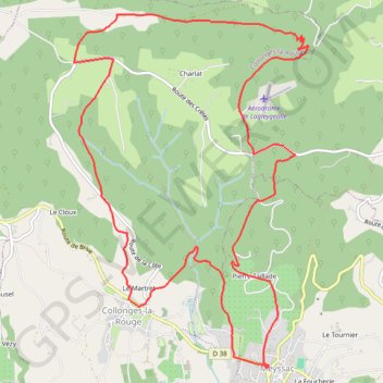 La Chaise du Diable - Collonges-la-Rouge - Pays de la vallée de la Dordogne Corrézienne GPS track, route, trail